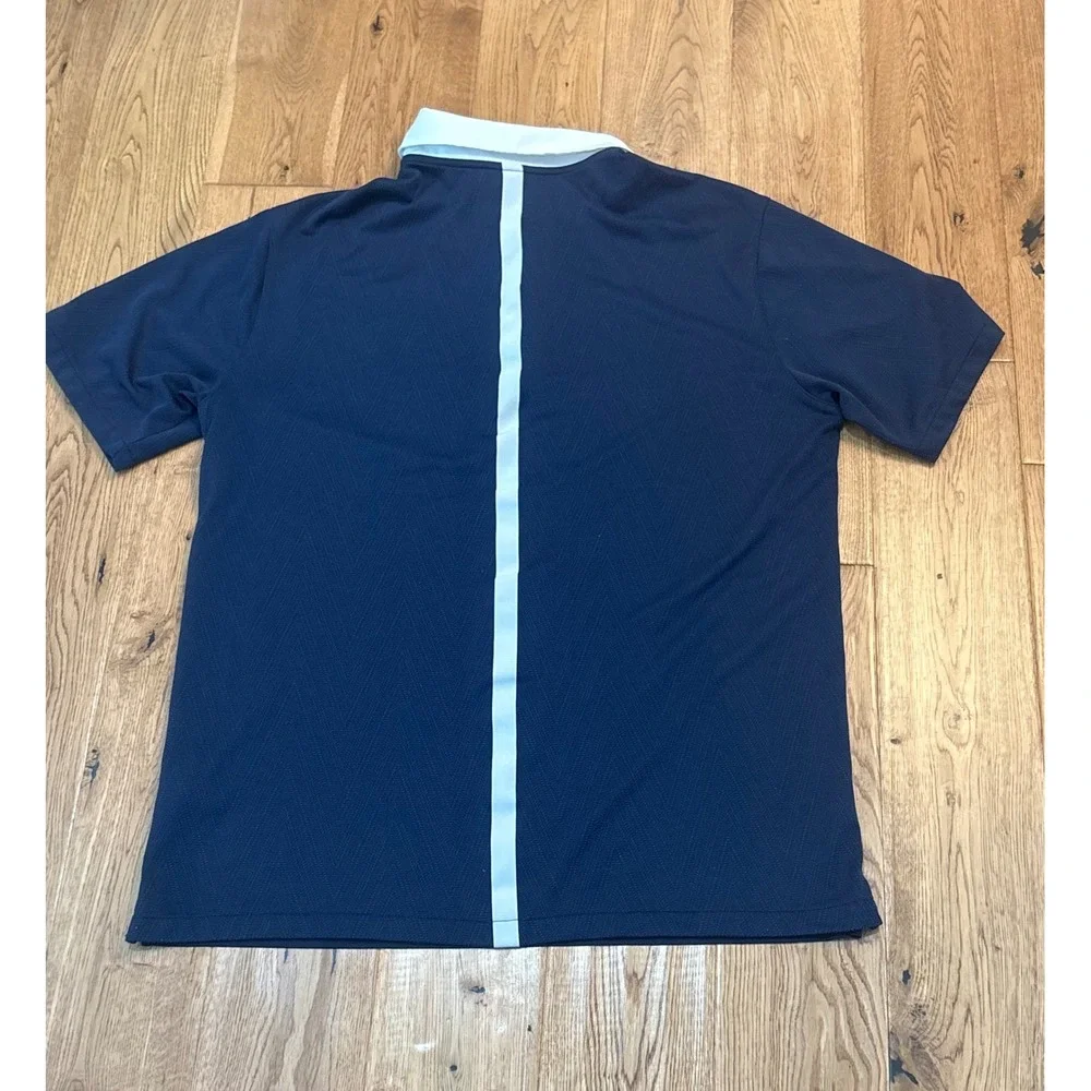 Nike Penn State Nittany Lions Dri-FIT Polo Shirt Mens Large Navy Blue White L